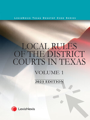 cover image of Local Rules of the District Courts in Texas